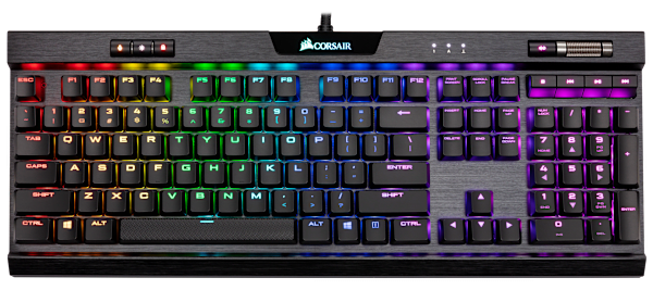 K70 RGB MK.2 Low Profile RAPIDFIRE Mechanical Gaming Keyboard — CHERRY® MX Low Profile Speed (Revival Series)