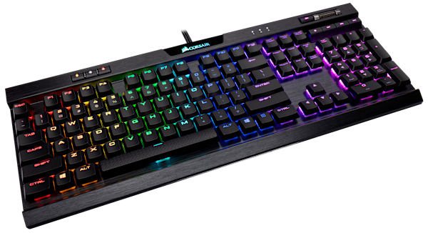 CORSAIR K70 RGB MK.2 LP Mechanical Gaming Keyboard, Backlit RGB LED, Cherry MX Low Profile Speed, Refurbish