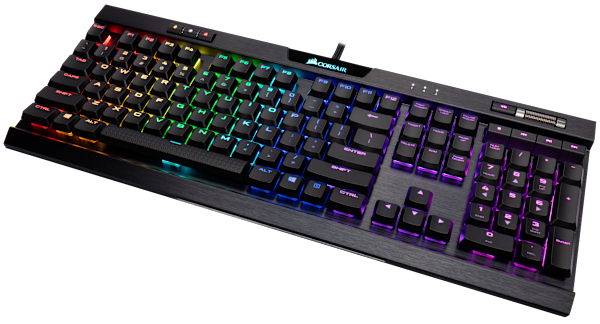 CORSAIR K70 RGB MK.2 LP Mechanical Gaming Keyboard, Backlit RGB LED, Cherry MX Low Profile Speed, Refurbish