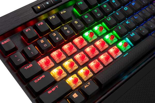 K70 RGB MK.2 Low Profile Mechanical Gaming Keyboard — CHERRY® MX Low Profile Red (Refurbished)