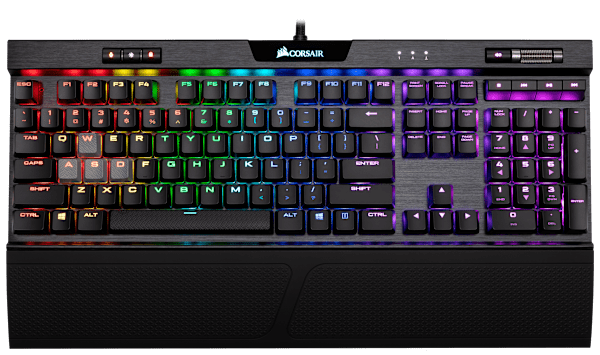 CORSAIR K70 RGB MK.2 LP Mechanical Gaming Keyboard, Backlit RGB LED, Cherry MX Low Profile Speed, Refurbish