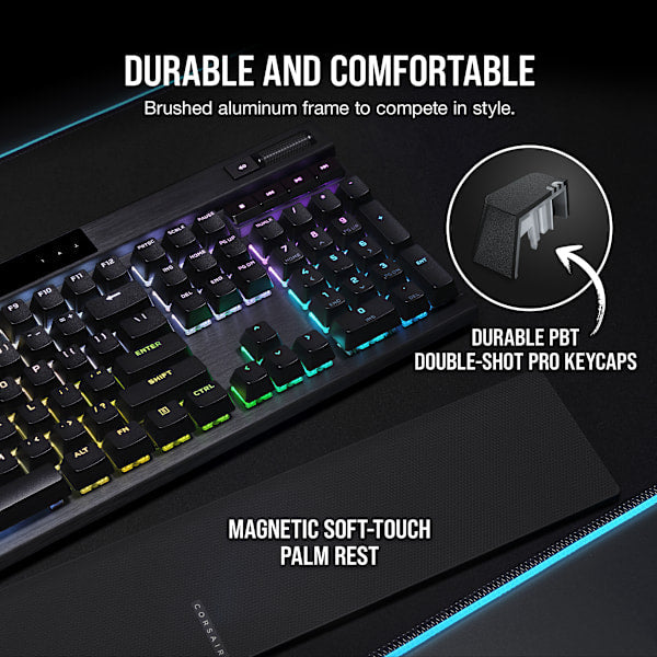 K70 RGB PRO Mechanical Gaming Keyboard with PBT DOUBLE SHOT PRO Keycaps — CHERRY® MX SILENT (Refurbished)