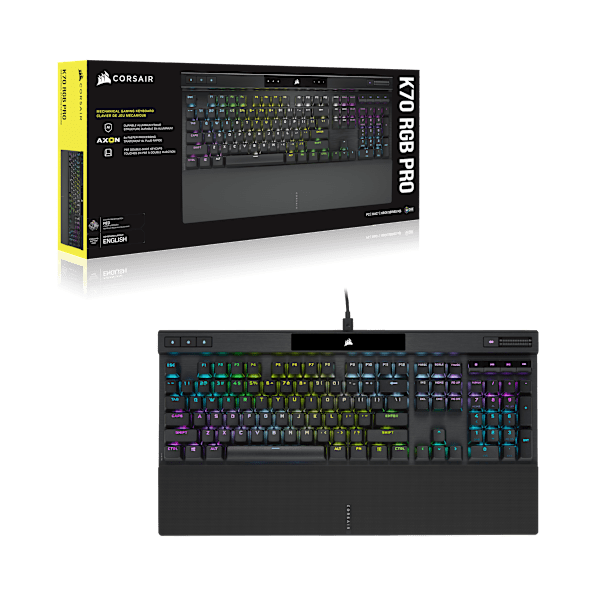 K70 RGB PRO Mechanical Gaming Keyboard with PBT DOUBLE SHOT PRO Keycaps — CHERRY® MX SPEED (UK) (Refurbished)