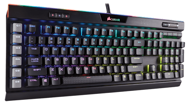K95 RGB PLATINUM Mechanical Gaming Keyboard — CHERRY® MX Speed — Black (NA) (Refurbished)