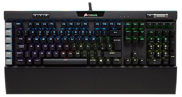 K95 RGB PLATINUM Mechanical Gaming Keyboard — CHERRY® MX Speed — Black (UK) (Refurbished)