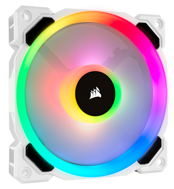 LL120 RGB 120mm Dual Light Loop White RGB LED PWM Fan — Triple Pack with Lighting Node PRO (Revival Series)