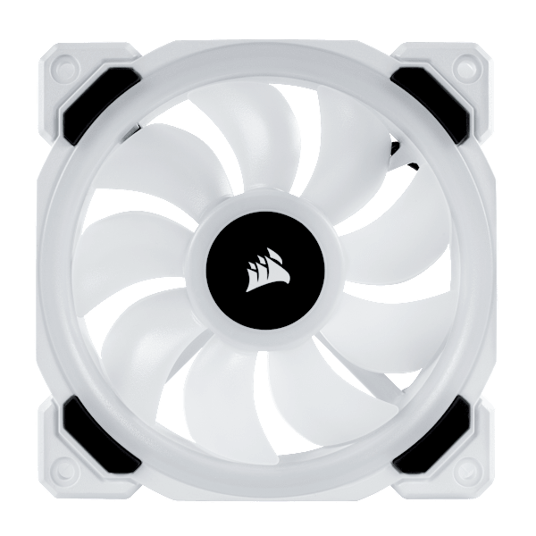 LL120 RGB 120mm Dual Light Loop White RGB LED PWM Fan — Triple Pack with Lighting Node PRO (Revival Series)