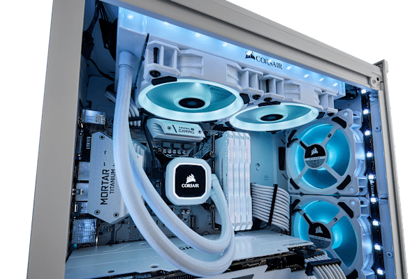 LL120 RGB 120mm Dual Light Loop White RGB LED PWM Fan — Triple Pack with Lighting Node PRO (Revival Series)
