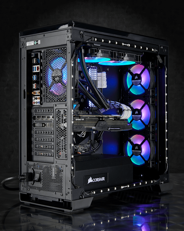 Corsair LL Series, LL140 RGB, 140mm Dual Light Loop RGB LED Fan, 2 Fan Pack with Lighting Node PRO Refurbish
