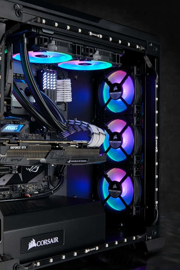 Corsair LL Series, LL140 RGB, 140mm Dual Light Loop RGB LED Fan, 2 Fan Pack with Lighting Node PRO Refurbish