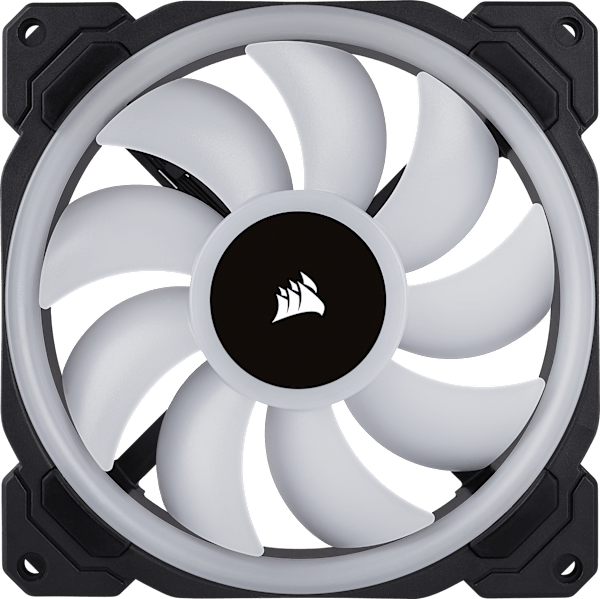 Corsair LL Series, LL140 RGB, 140mm Dual Light Loop RGB LED Fan, 2 Fan Pack with Lighting Node PRO Refurbish