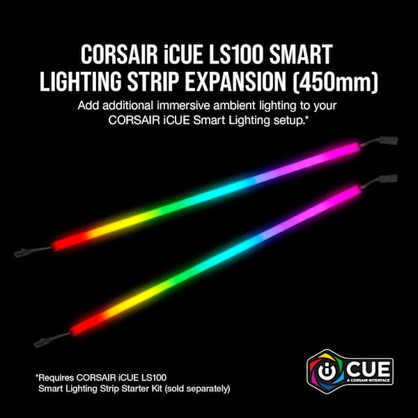 iCUE LS100 Smart Lighting Strip Expansion Kit 450mm