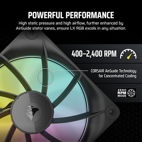 iCUE LINK LX120 RGB 120mm PWM Single Fan Expansion (Revival Series)