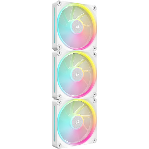iCUE LINK LX120 RGB 120mm PWM Fans Starter Kit - White (Revival Series)