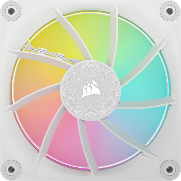 iCUE LINK LX120 RGB 120mm PWM Fans Starter Kit - White (Revival Series)