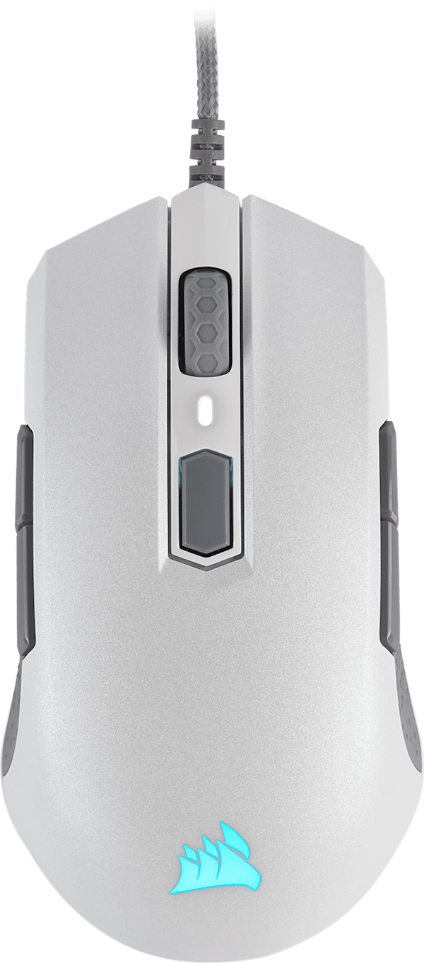 M55 RGB PRO Ambidextrous Multi-Grip Gaming Mouse — White (Refurbished)