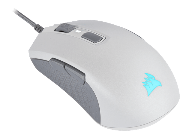 M55 RGB PRO Ambidextrous Multi-Grip Gaming Mouse — White (Refurbished)