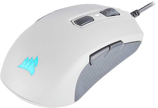 M55 RGB PRO Ambidextrous Multi-Grip Gaming Mouse — White (Refurbished)