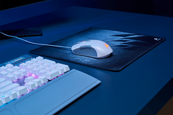 M55 RGB PRO Ambidextrous Multi-Grip Gaming Mouse — White (Refurbished)