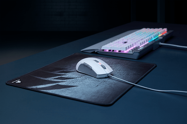 M55 RGB PRO Ambidextrous Multi-Grip Gaming Mouse — White (Refurbished)