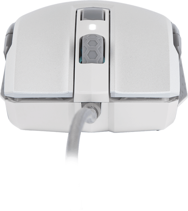 M55 RGB PRO Ambidextrous Multi-Grip Gaming Mouse — White (Refurbished)