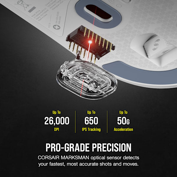 M75 AIR WIRELESS Ultra-Lightweight Gaming Mouse — White (Revival Series)
