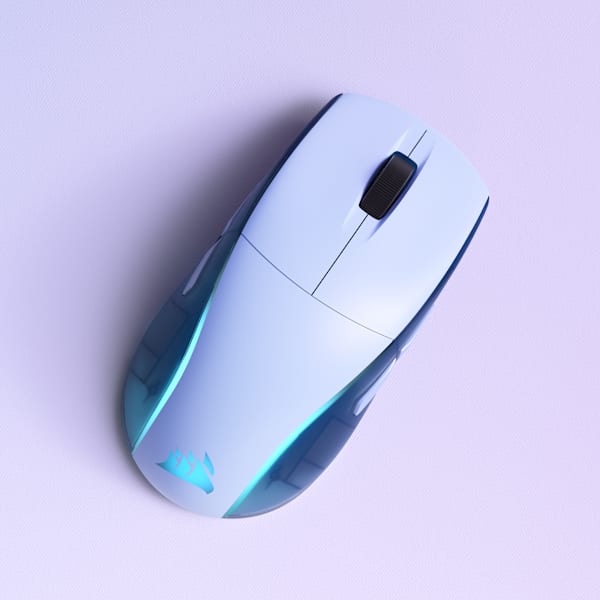 M75 WIRELESS Lightweight RGB Gaming Mouse – Glacier Blue (Revival Series)
