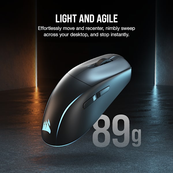 M75 WIRELESS Lightweight RGB Gaming Mouse, Black (Revival Series)