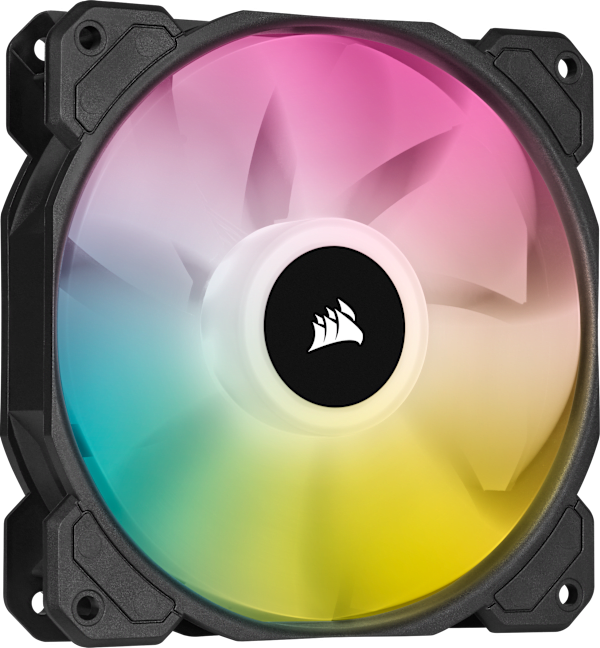 iCUE SP120 RGB ELITE Performance 120mm PWM Fan — Triple Pack with Lighting Node CORE (Revival Series)