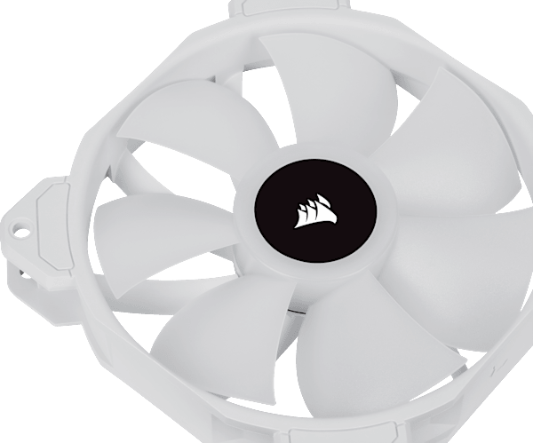 iCUE SP120 RGB ELITE Performance 120mm White PWM Fan — Triple Pack with Lighting Node CORE (Revival Series)