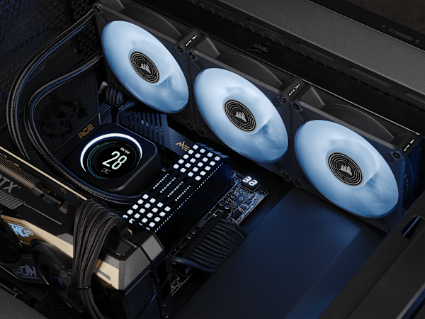 ML120 LED ELITE White Premium 120mm PWM Magnetic Levitation Fan