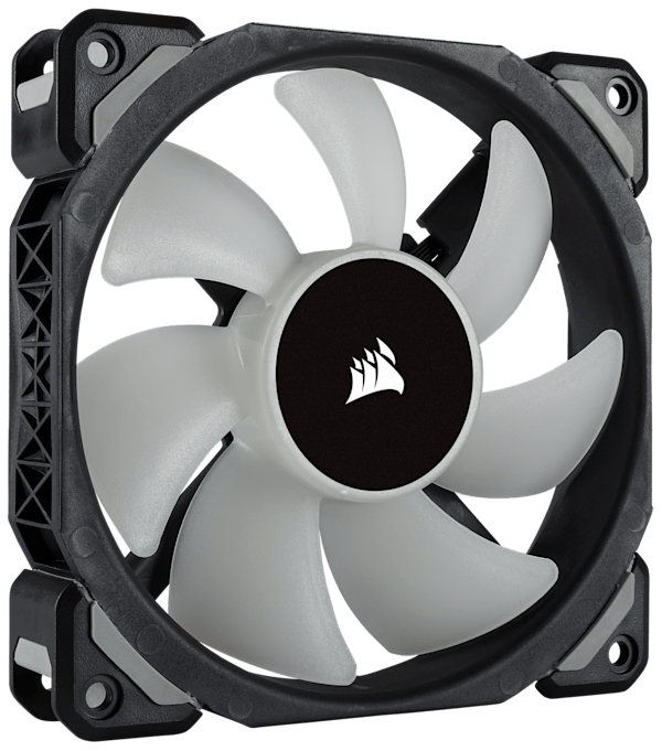 Corsair ML120 PRO RGB, 120mm Premium Magnetic Levitation RGB LED PWM Fan, 3 Fan Pack, Lighting Node PRO (Refurbished)