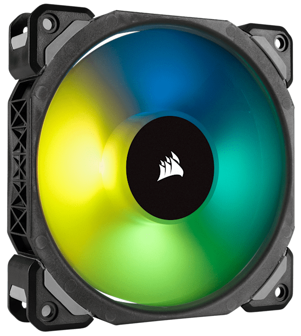 Corsair ML120 PRO RGB, 120mm Premium Magnetic Levitation RGB LED PWM Fan, 3 Fan Pack, Lighting Node PRO (Refurbished)