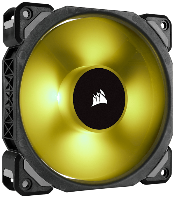 Corsair ML120 PRO RGB, 120mm Premium Magnetic Levitation RGB LED PWM Fan, 3 Fan Pack, Lighting Node PRO (Refurbished)