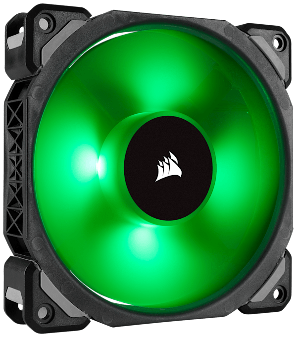 Corsair ML120 PRO RGB, 120mm Premium Magnetic Levitation RGB LED PWM Fan, 3 Fan Pack, Lighting Node PRO (Refurbished)
