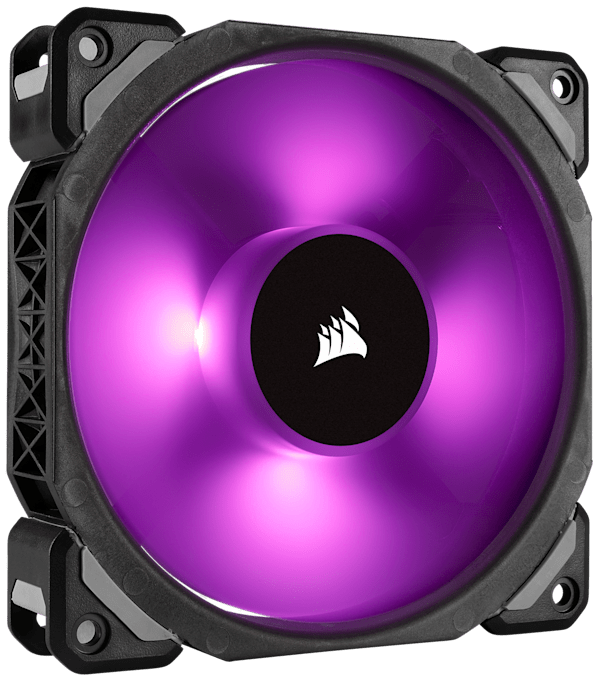 Corsair ML120 PRO RGB, 120mm Premium Magnetic Levitation RGB LED PWM Fan, 3 Fan Pack, Lighting Node PRO (Refurbished)