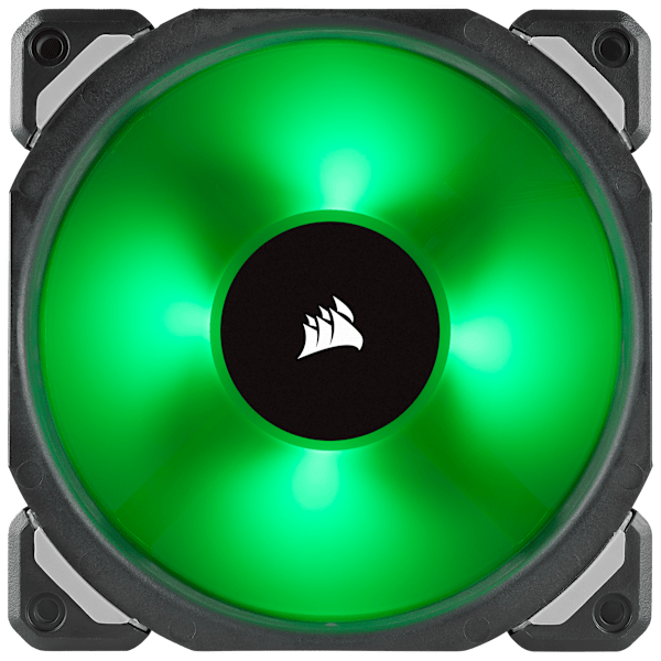 Corsair ML120 PRO RGB, 120mm Premium Magnetic Levitation RGB LED PWM Fan, 3 Fan Pack, Lighting Node PRO (Refurbished)