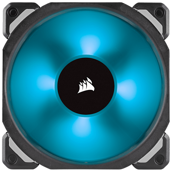 Corsair ML120 PRO RGB, 120mm Premium Magnetic Levitation RGB LED PWM Fan, 3 Fan Pack, Lighting Node PRO (Refurbished)