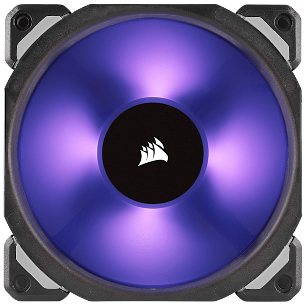 Corsair ML120 PRO RGB, 120mm Premium Magnetic Levitation RGB LED PWM Fan, 3 Fan Pack, Lighting Node PRO (Refurbished)