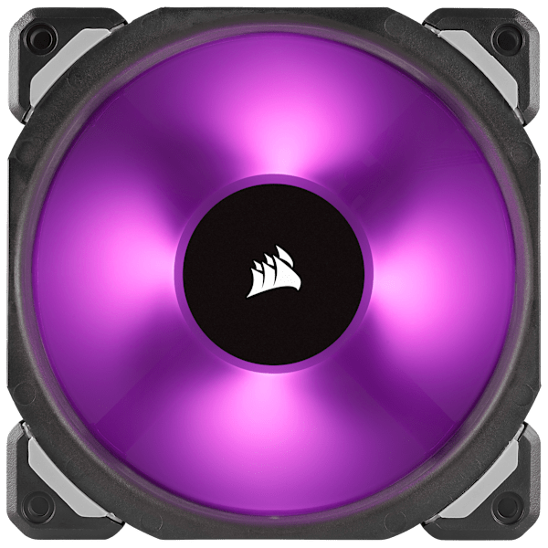 Corsair ML120 PRO RGB, 120mm Premium Magnetic Levitation RGB LED PWM Fan, 3 Fan Pack, Lighting Node PRO (Refurbished)
