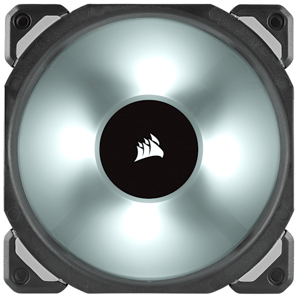 Corsair ML120 PRO RGB, 120mm Premium Magnetic Levitation RGB LED PWM Fan, 3 Fan Pack, Lighting Node PRO (Refurbished)