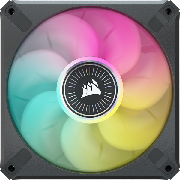 iCUE ML120 RGB ELITE Premium 120mm PWM Magnetic Levitation Fan — Triple Fan Kit with iCUE Lighting Node CORE (Refurbished)