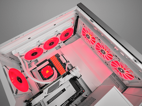 ML140 LED ELITE Red Premium 140mm PWM Magnetic Levitation Fan
