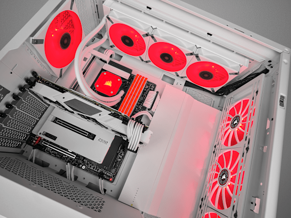 ML140 LED ELITE Red Premium 140mm PWM Magnetic Levitation Fan