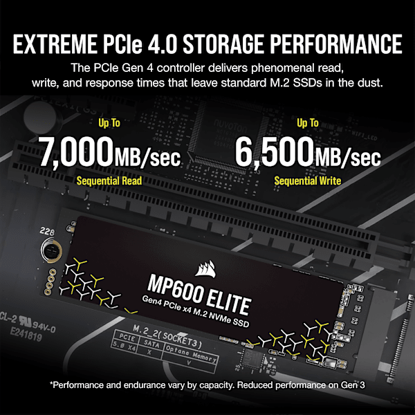 MP600 ELITE 1TB PCIe Gen4 x4 NVMe 1.4 M.2 SSD