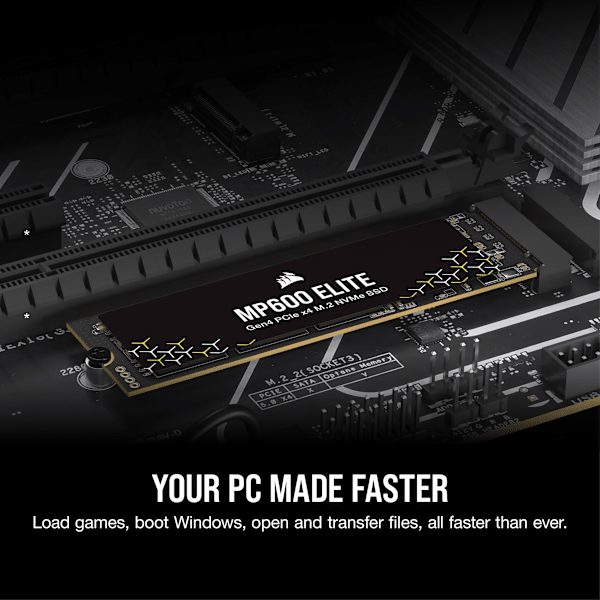 MP600 ELITE 1TB PCIe Gen4 x4 NVMe 1.4 M.2 SSD