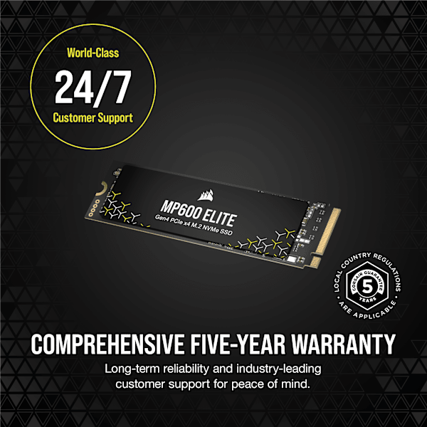MP600 ELITE 1TB PCIe Gen4 x4 NVMe 1.4 M.2 SSD