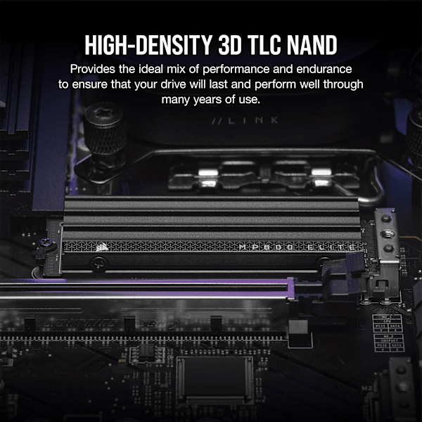 MP600 ELITE 1TB PCIe Gen4 x4 NVMe 1.4 M.2 SSD with Heatsink