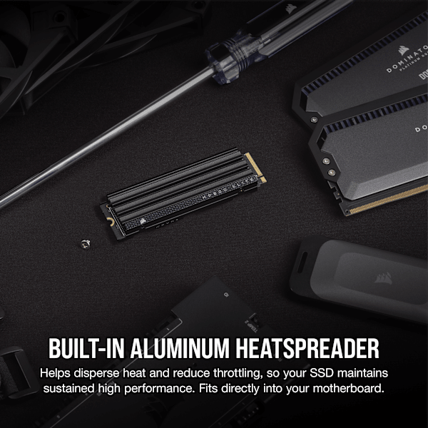 MP600 ELITE 1TB PCIe Gen4 x4 NVMe 1.4 M.2 SSD with Heatsink