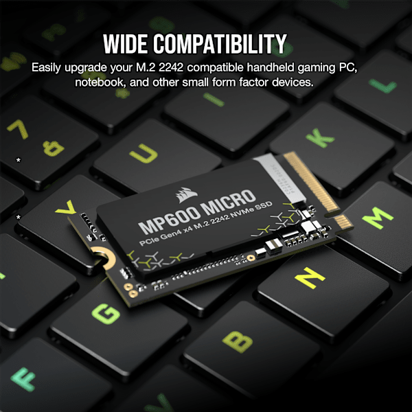MP600 MICRO 1TB PCIe 4.0 (Gen4) x4 NVMe M.2 2242 SSD